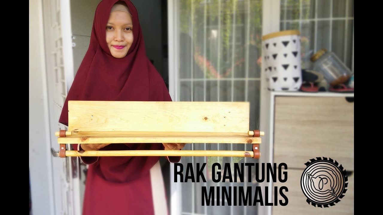  DIY RAK GANTUNG MINIMALIS HANGING RACK YouTube