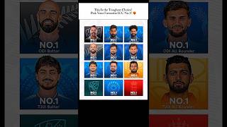 Pick Your Favourite ICC No.1! 🏆 Ultimate Ranking Grid! #shorts