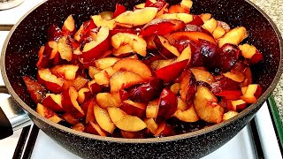 Why am I FRYING PLUMS in a frying pan? Fried plum jam \ THICK plum jam FOR WINTER