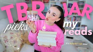 TBR JAR chooses my AUGUST TBR!! ✨🥳🎀📖⭐️