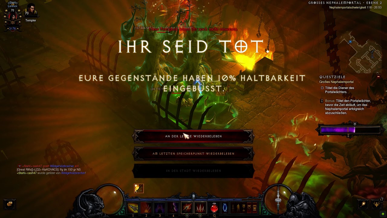 Diablo 3 Getriebe Des Schreckens Build Diablo III / Solo-Portal 118 / DH Getriebe des Schreckens NO COMMENTARY
