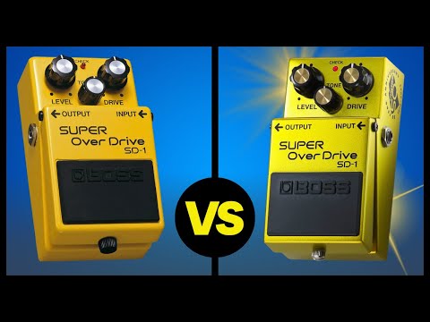 Boss SD 1 Vs SD 1 50th Anniversary A Head To Head Overdrive Comparison 