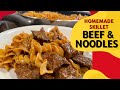 Beef and Noodles Recipe: The BEST EVER Beef Noodle Skillet!