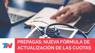 El Gobierno difundió la fórmula de actualización de las cuotas de las prepagas hasta septiembre