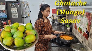 Goan Ghotache Sasav | Mango Sasav | Mango Raita | घोटांचे सांसव | Mango Curry | #viral