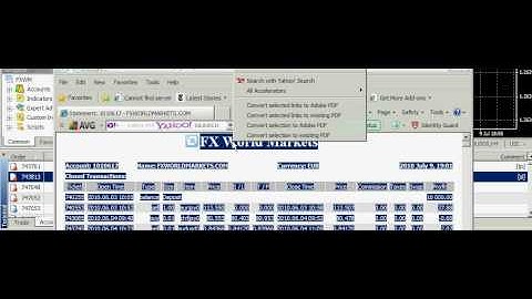 Printing Account History in MetaTrader.avi