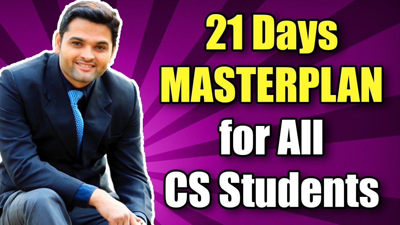 21 Days MASTERPLAN for All CS Students