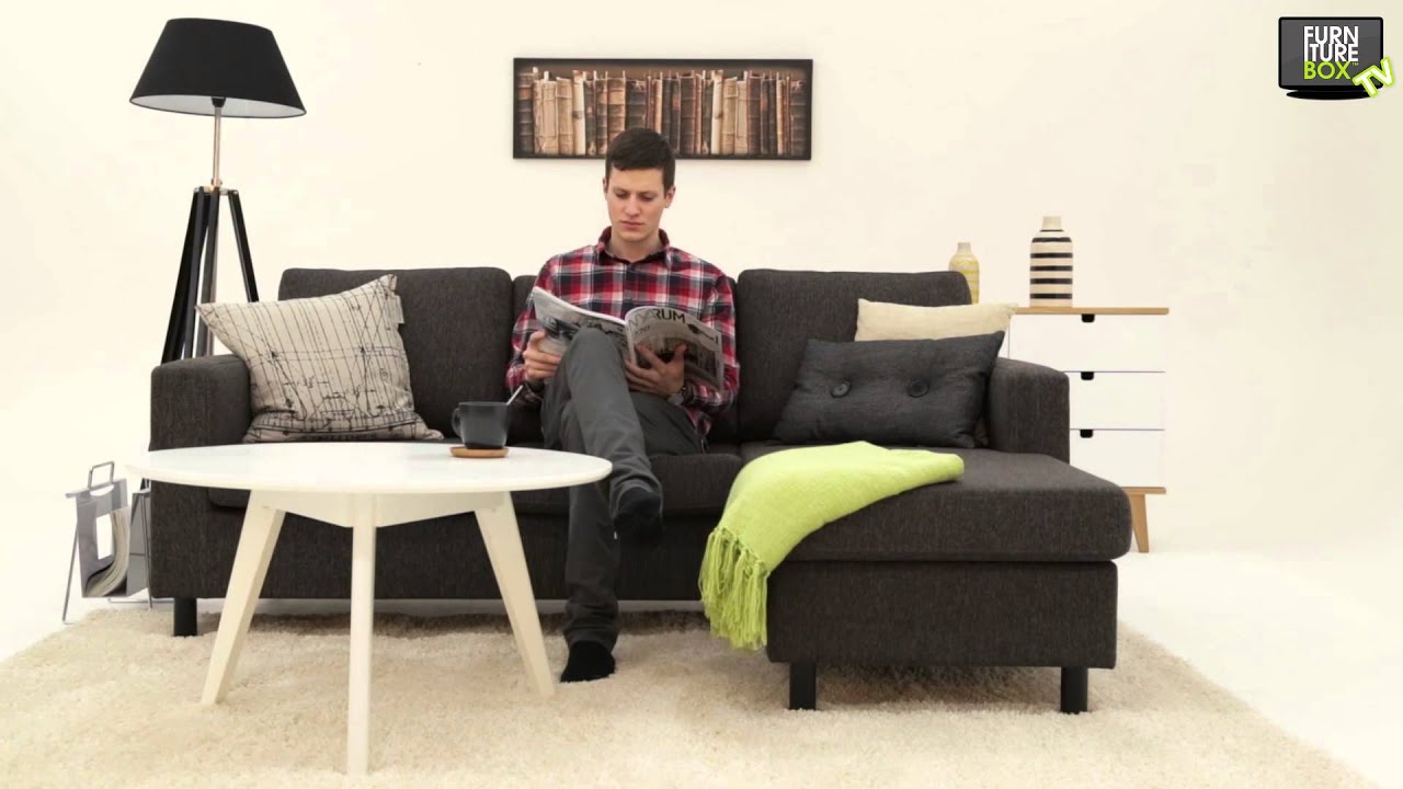 FRIDAY 3-Sits Divansoffa Svart Furniturebox