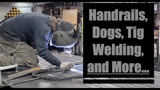 Handrails, Dogs, Tig Welding and Techno Music! by Besse Custom Fabrication 53 views 2 years ago 4 minutes, 16 seconds