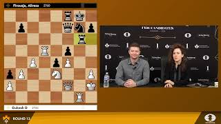 Irina Krush & Aman Hambleton take us through the most exciting moments of round 13 | FIDE Candidates