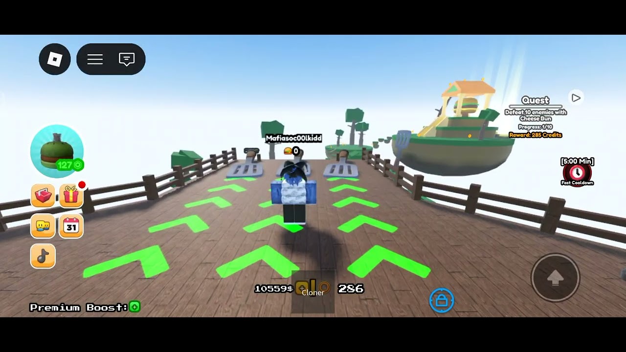 Playing burGer battles