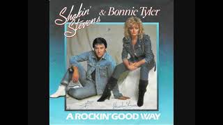 A rockin' good way to mess around and fall in love Shakin' Stevens & Bonnie Tyler.