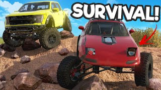 We Tried to Survive Launching Trucks Off a Desert Mountain in Snowrunner Mods!