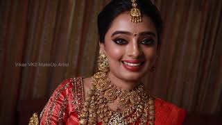 Kerala Bridal Make up I Guruvayur Temple bride Arya I Custom made bridal Jewellery Vikas vks Makeup