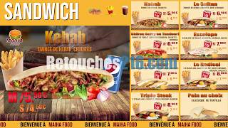 Ecran dynamique  menu sandwich