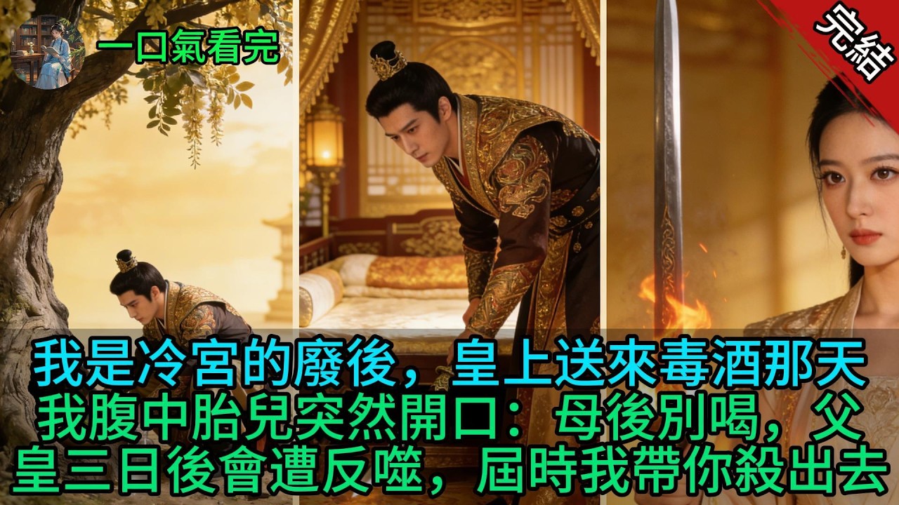 【原創小說已完結】我是冷宮的廢後，皇上送來毒酒那天，我腹中胎兒突然開口：母後別喝，父皇三日後會遭反噬，屆時我帶你殺出去
