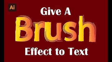 Illustrator Tip: How to Apply Brush to Text in Adobe Illustrator | Set Brush as Stroke for Text