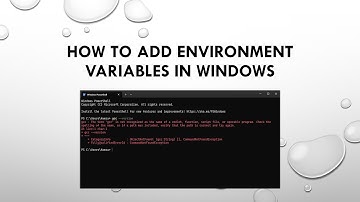 How to Set Environment Variables in Windows 10/11 | System PATH Setup Tutorial
