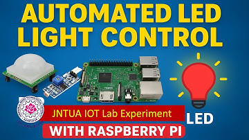 LED Controlling using PIR & LDR Sensors with Raspberry Pi | Smart Lighting System | IoT Lab Project