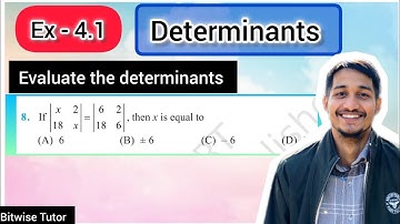 Class 12 Ex 4.1 Q8 Maths | Ex 4.1 class 12 maths q8 | Question 8 exercise 4.1 Class 12
