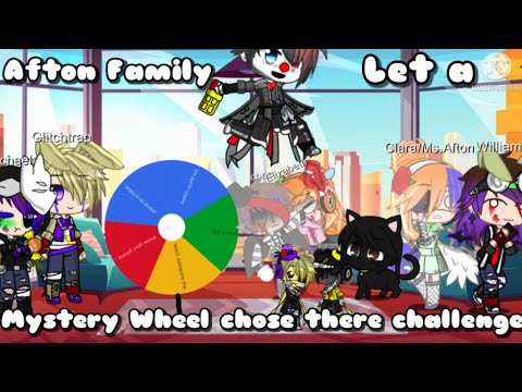 Afton Family let a mystery wheel Chose there challenge ll Gacha Club ll