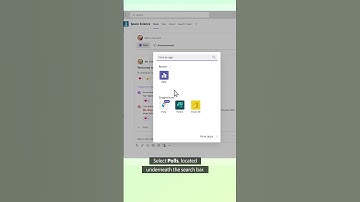 How to make a poll in Microsoft Teams #shorts
