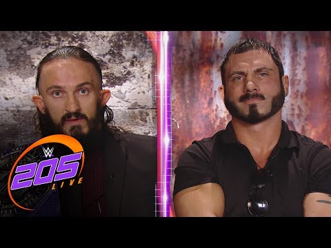 Austin Aries and Neville argue en route to WWE Extreme Rules: WWE 205 Live, May 23, 2017