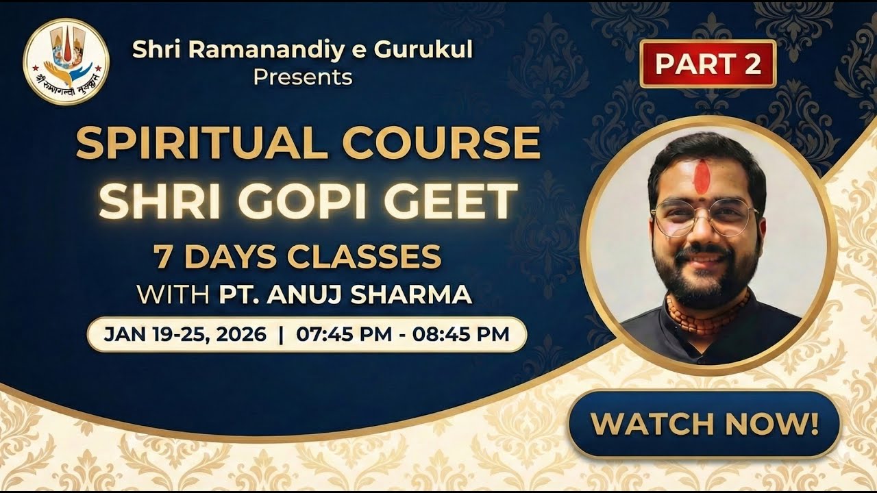 Learn Shri Gopi Geet with meaning in hindi | Free Live Classes Part - 2