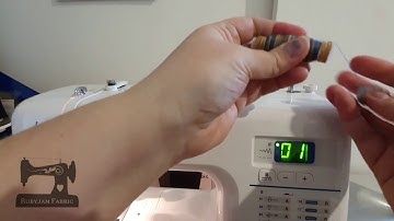 Rubyjam Fabric - How to use large thread spools in your sewing machine #sewingtutorial #sewingtips