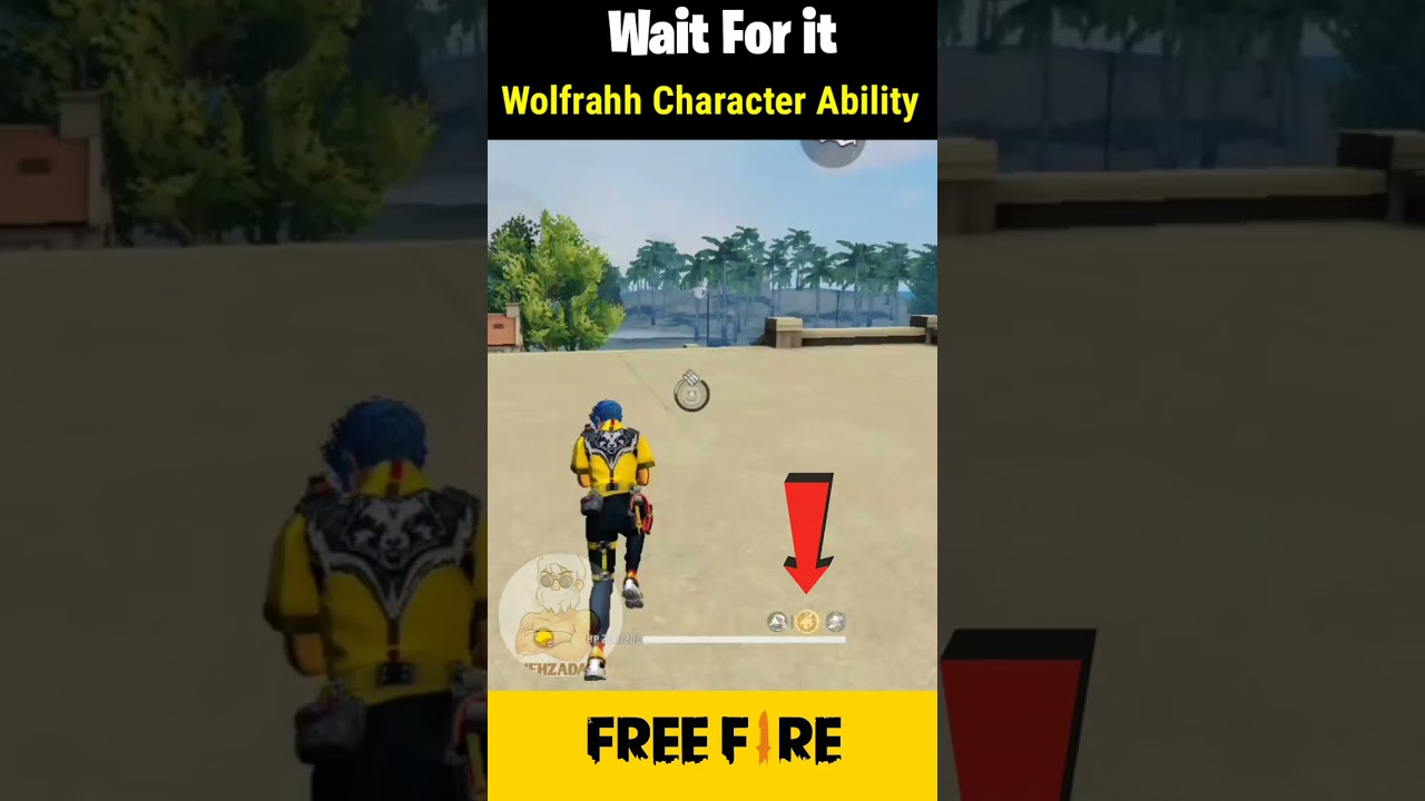 Wolfrahh Character Ability Test Don't Miss End #freefire #shorts
