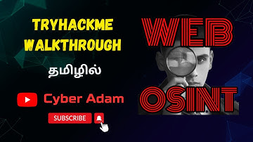 🔍How to Conduct Open Source Intelligence on Any Website (WebOSINT)🔍 | Cyber Adam 🕵️‍♂️ Tamil  🇮🇳