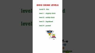 food and fluid levels according to IDDSI level chart