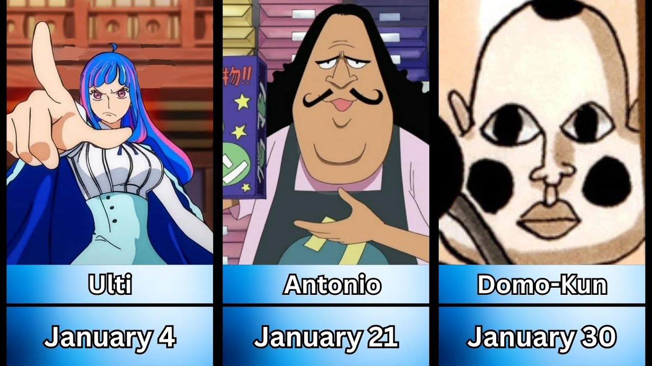 One Piece Characters Born in January