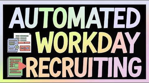 Workday Recruiting Interview Scheduler | Workday Recruiting Workday Assessment Job Profiles
