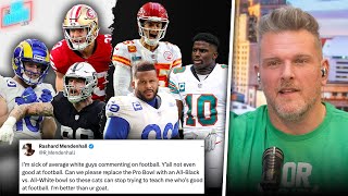 Rashard Mendenhall Calls For White vs Black Pro Bowl... So Who Would Win? | Pat McAfee Show