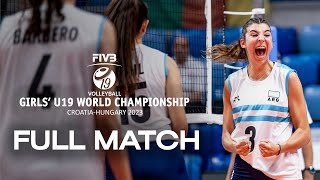 HUN🇭🇺 vs. ARG🇦🇷 -  Full Match | Girl's U19 World Championship | Pool A