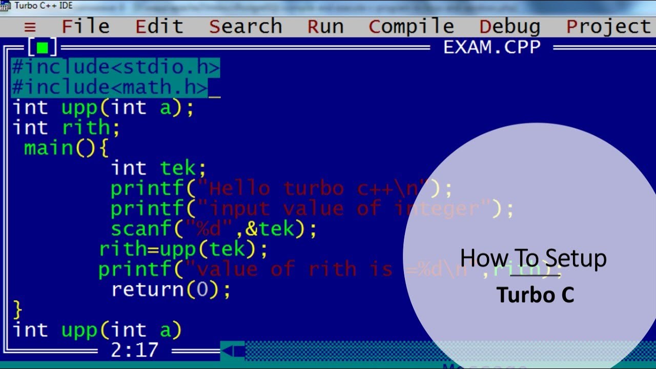 How to Setup Turbo C/C++ in Windows 10!!!! - YouTube
