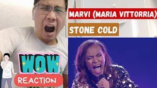 Marvi (Maria Vittorria)  Stone Cold (The Voice Of Portugal) | DeADSReact