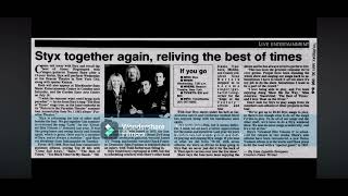 Styx babe live Sony Blockbuster Theatre Camden, NJ ￼ June 8, 1996 ￼ ￼ ￼￼￼