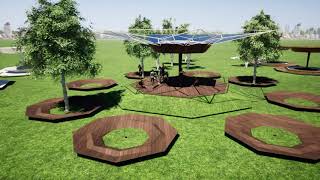 Concept of Pavilion Twinmotion 3ds Max Modeling