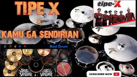 REAL DRUM COVER | TIPE X - KAMU GA SENDIRIAN ( SHORT VIDEO )
