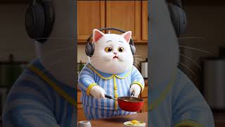 White cat funny #kids #spiderman #kidssongs #marvel
