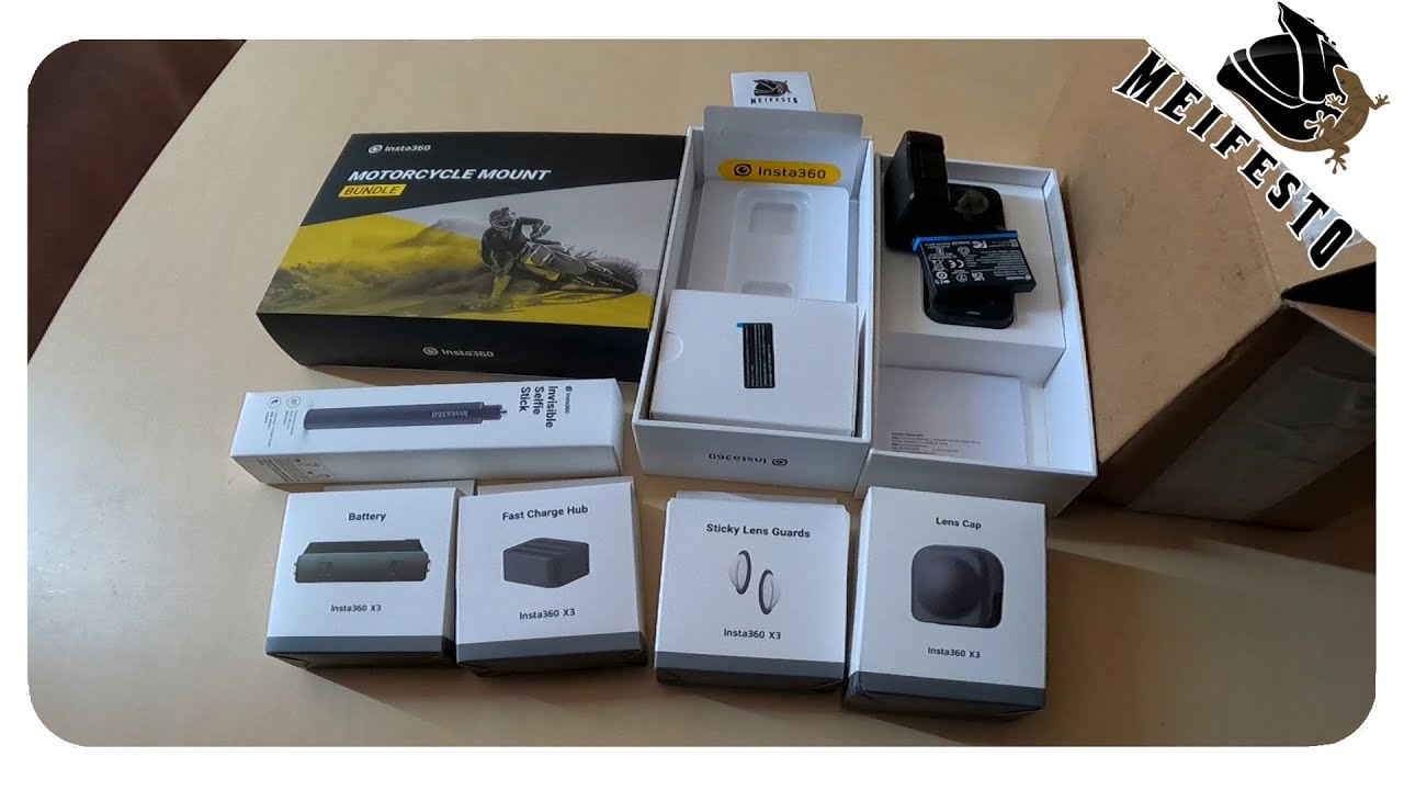 INSTA 360 X3 + MOTORCYCLE BUNDLE + Accessories