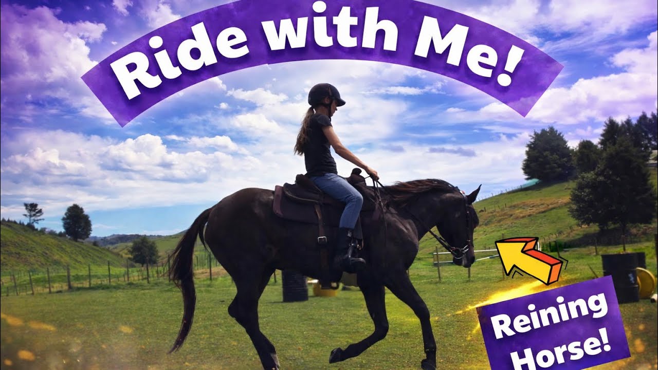 RIDE WITH ME! / Schooling my reining horse! / Relaxed ride!💜