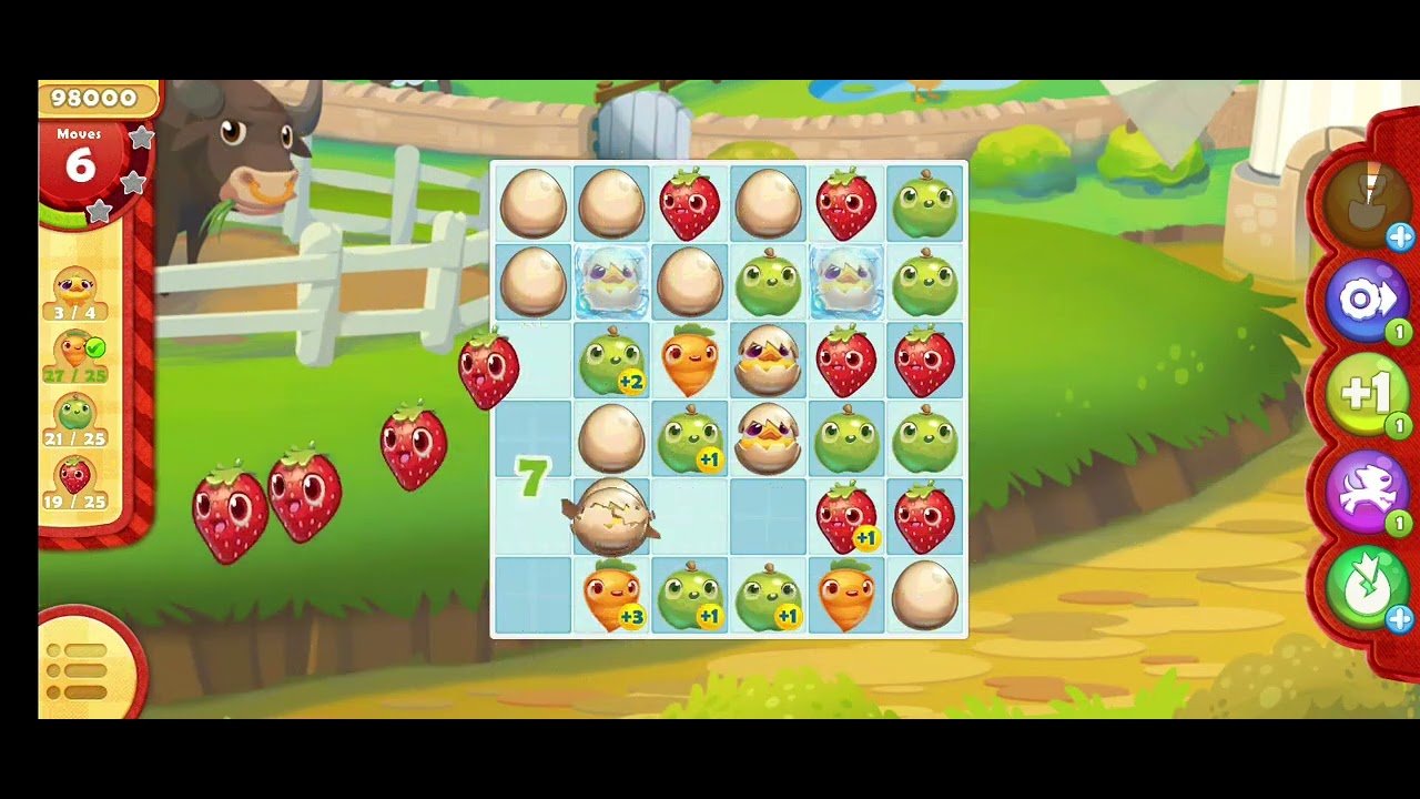 Farm Heroes Saga  Hard Level 40 completed with 3 stars