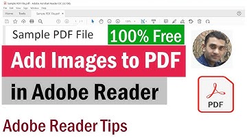 How To Add image To PDF in Adobe Reader For Free | Add Image in PDF | How to Insert image into PDF