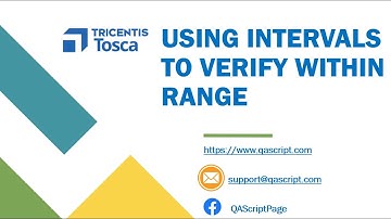 Tosca Tutorial | Lesson 37 - Use Intervals to verify values within a specific range | Verify Action