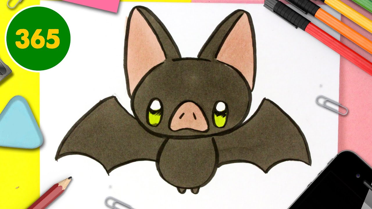 Come Disegnare Pipistrello Kawaii Come Disegnare Halloween Youtube