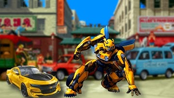 Optimus Prime Multiple Transformation Jet Robot Car Game - Android Gameplay