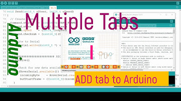 multiple tabs to Arduino IDE How to use multiple Tabs with the Arduino simple easy steps explained 0